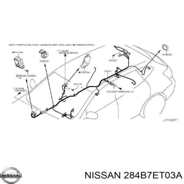  284B7ET01A Nissan/Infiniti