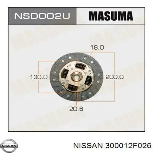 Зчеплення 300012F026 Nissan/Infiniti
