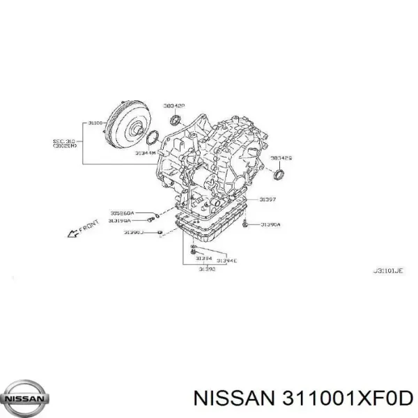  311001XF0D Nissan/Infiniti