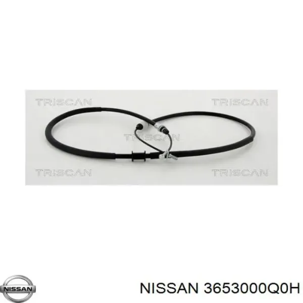 Трос ручного гальма задній, правий/лівий 3653000Q0H Nissan/Infiniti