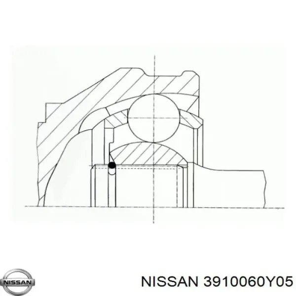 Піввісь права 3910060Y05 Nissan/Infiniti
