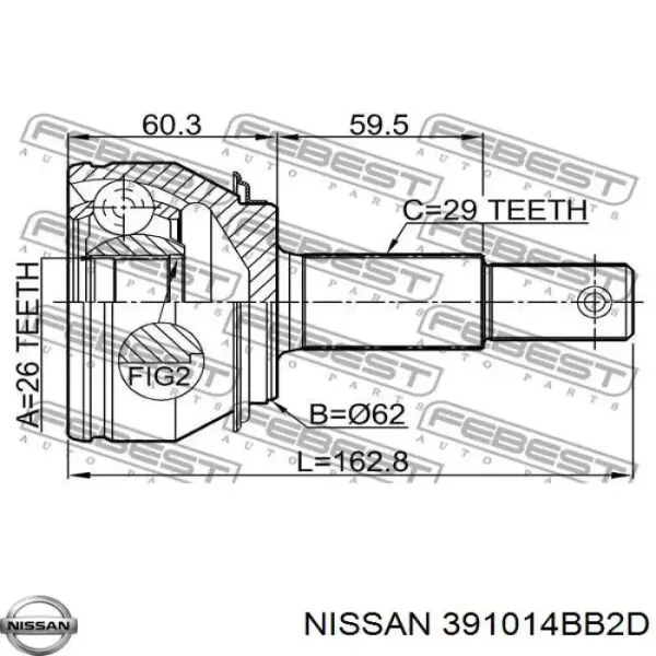  391014BB2D Nissan/Infiniti