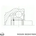 ШРУС зовнішній передній NISSAN 3920401B28