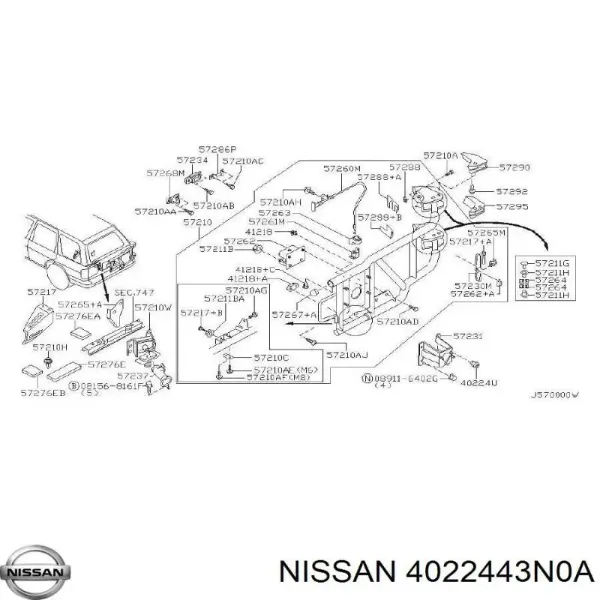 Гайка кріплення колеса Nissan Armada позашляховик (TA60) (2003 - 2025) ціна, від