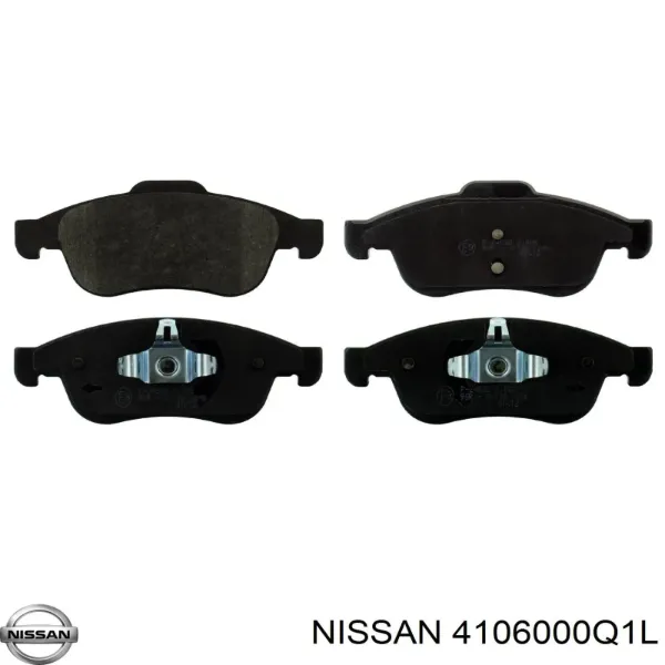 Передні тормозні колодки 4106000Q1L Nissan/Infiniti