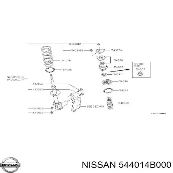 Передня балка на Nissan Sunny III N14