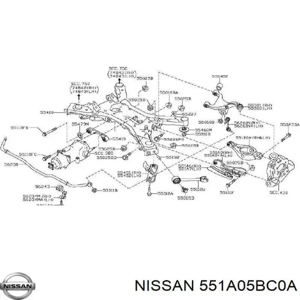  551A05BC0A Nissan/Infiniti