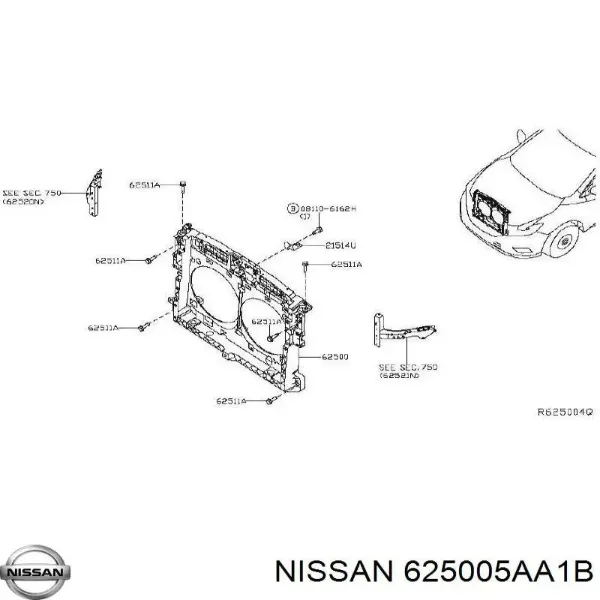  625005AA1B Nissan/Infiniti
