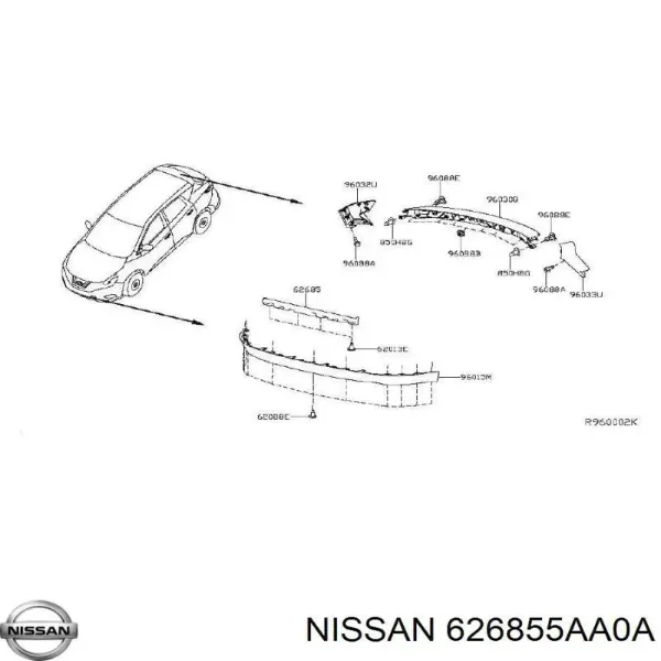  626855AA0A Nissan/Infiniti