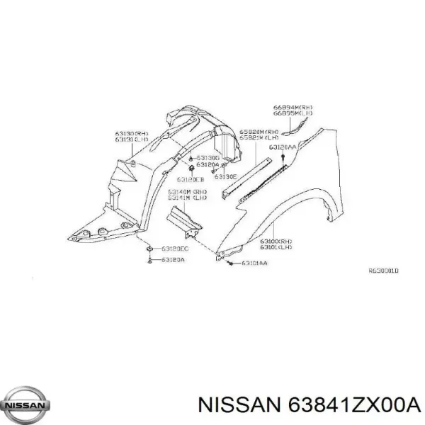  63841ZX00A Nissan/Infiniti