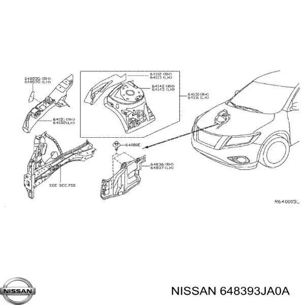  648393JA0A Nissan/Infiniti