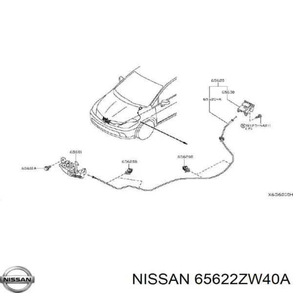  65622ZW40A Nissan/Infiniti