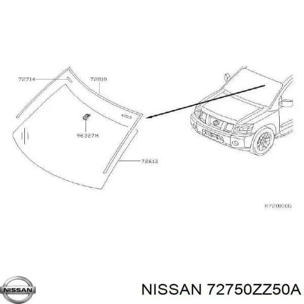  72750ZZ50A Nissan/Infiniti