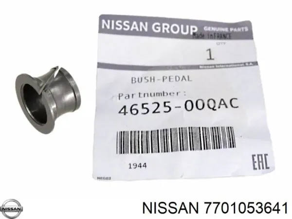 Втулка осі педалі зчеплення 7701053641 Nissan/Infiniti