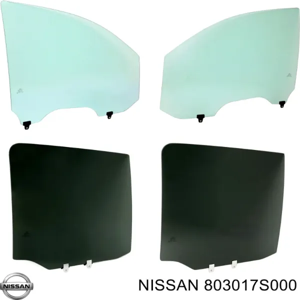 Скло передніх дверей, лівою 803017S000 Nissan/Infiniti