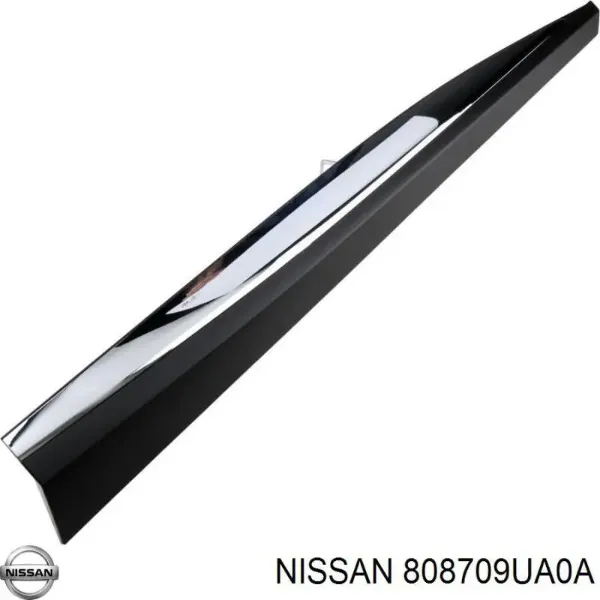 Молдинг передньої правої двері, нижній 808709UA0A Nissan/Infiniti
