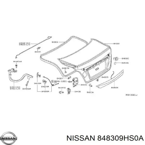  848309HS0A Nissan/Infiniti