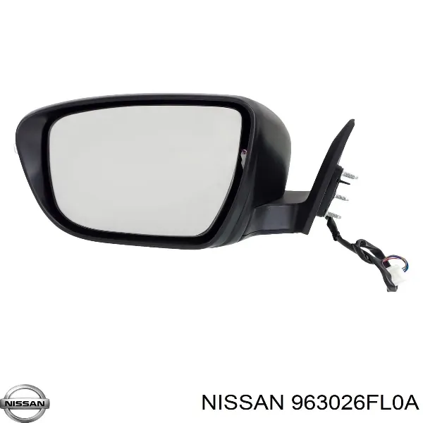 Ліве бокове дзеркало 963026FL0A Nissan/Infiniti