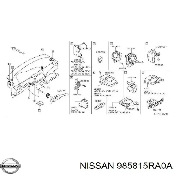  985815RA0A Nissan/Infiniti