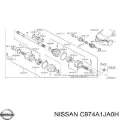 Пильник ШРУСа внутрішній Nissan Teana J32