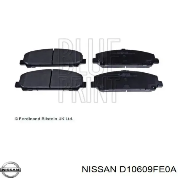 Передні тормозні колодки D10609FE0A Nissan/Infiniti