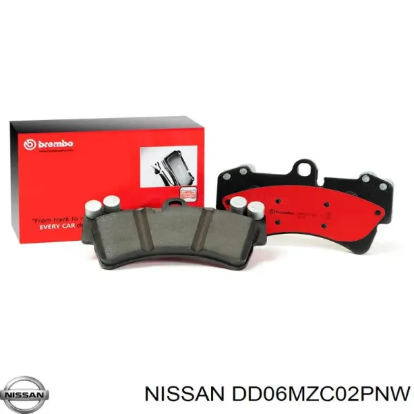 Задні гальмівні колодки DD06MZC02PNW Nissan/Infiniti