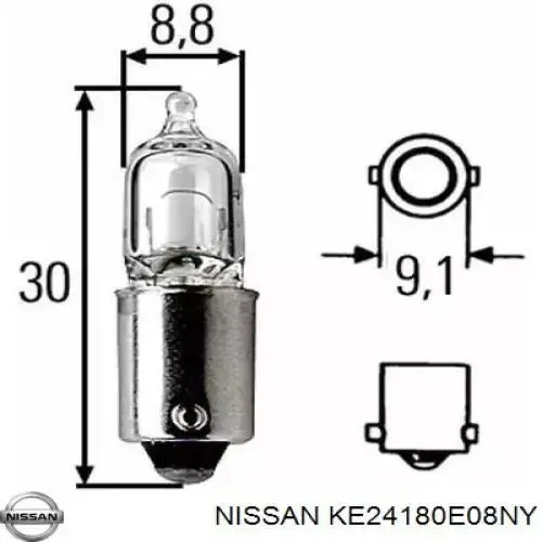 Акумуляторна батарея, АКБ KE24180E08NY Nissan/Infiniti