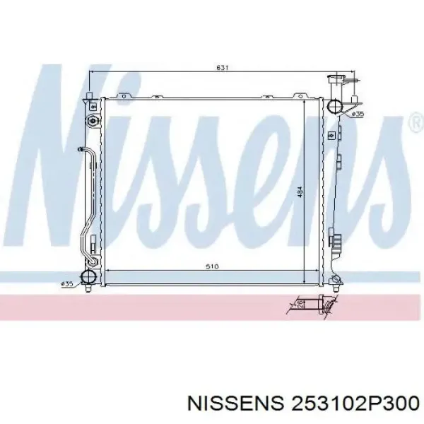 Радіатор 253102P300 Nissens