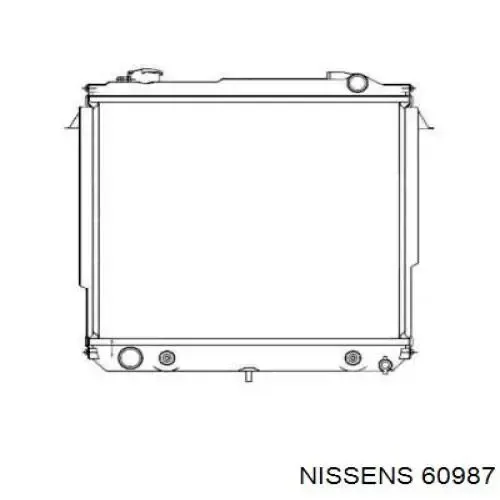 Радіатор 60987 Nissens