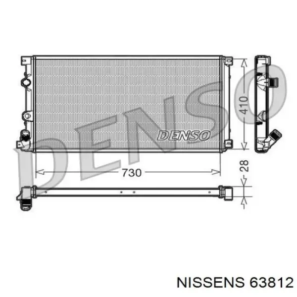 Радіатор 63812 Nissens