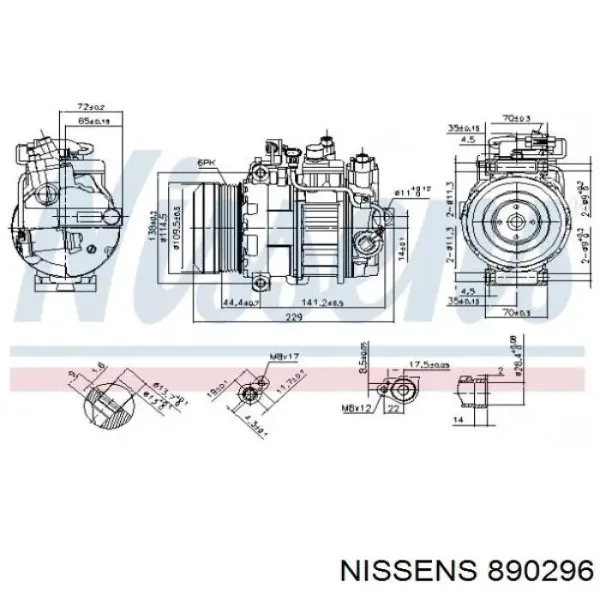 Компресор кондиціонера A0008306200 Mercedes