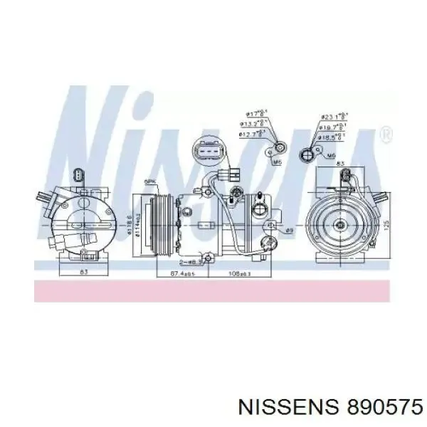 Компресор кондиціонера 977012Y550 Hyundai/Kia