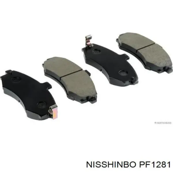 Передні тормозні колодки PF1281 Nisshinbo