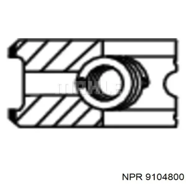Кільця поршневі на 1 циліндр, STD. 9104800 NE/NPR