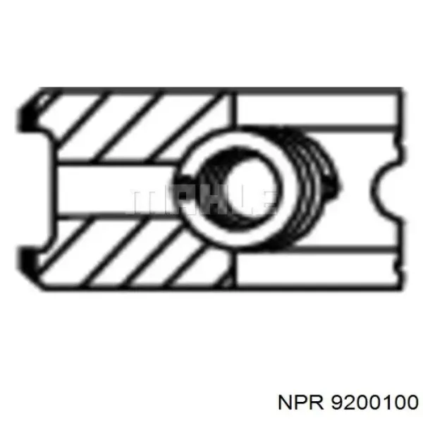 Кільця поршневі на 1 циліндр, STD. 9200100 NE/NPR