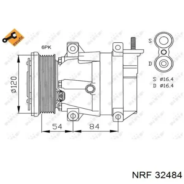 Компресор кондиціонера 96442920R MSG Rebuilding