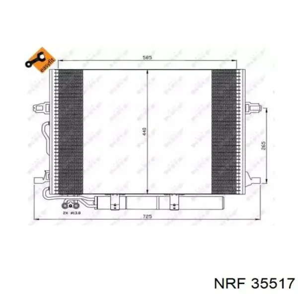 Радіатор кондиціонера FP46K109AV AVA