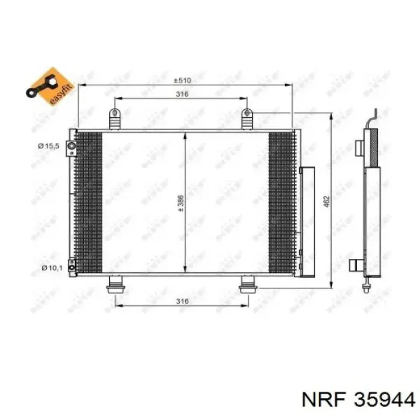 Радіатор кондиціонера FP68K441KY Koyorad