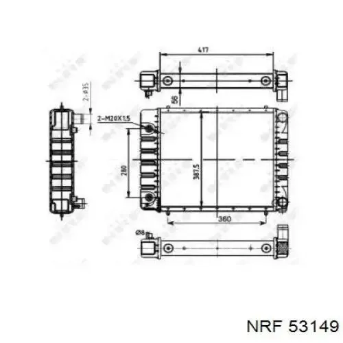 Радіатор BTP2275 Britpart