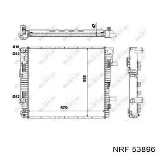 Радіатор 53896 NRF