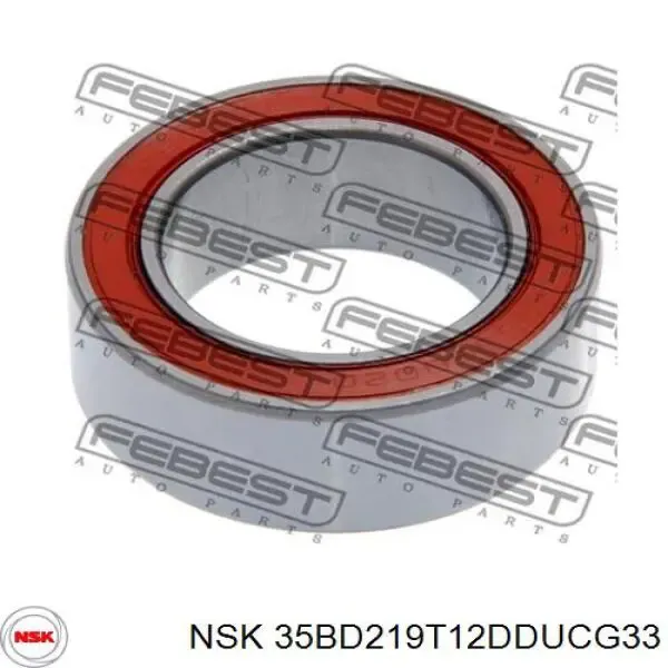 Підшипник кондиціонера 35BD219T12DDUCG33 NSK