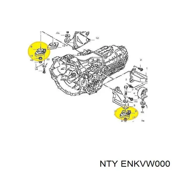 Клапан (актуатор) приводу заслінок впускного колектора ENKVW000 NTY