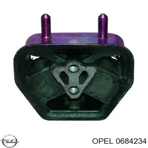 Подушка (опора) двигуна, права передня 0684234 Opel
