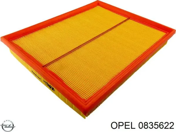 Повітряний фільтр 0835622 Opel