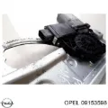 Двигун склопідіймача двері передньої, правої OPEL 09153598