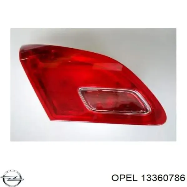 Ліхтар задній лівий, внутрішній 13360786 Opel