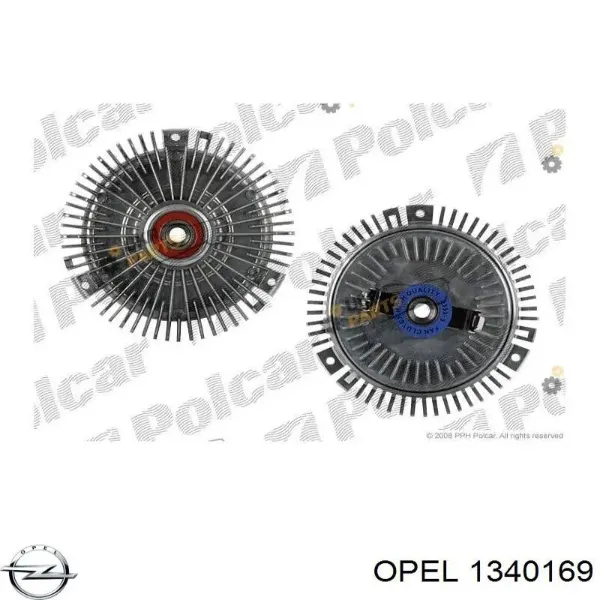 Вискомуфта вентилятора 90220013 Opel