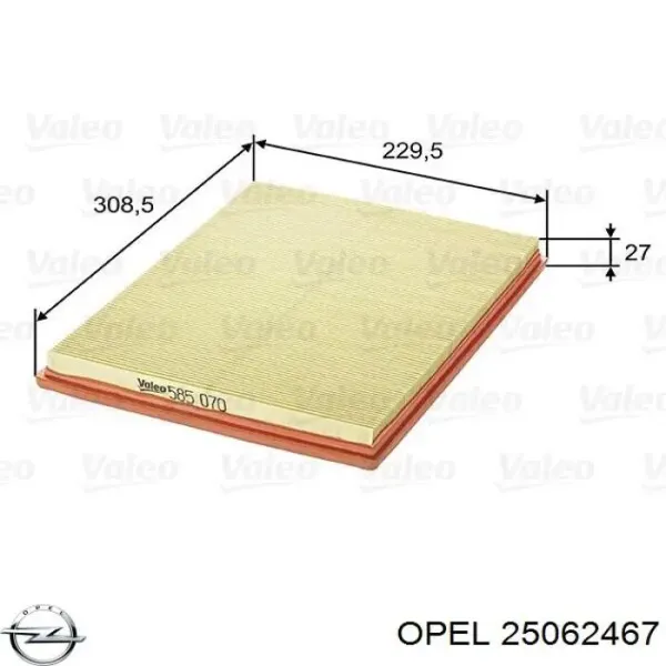 Повітряний фільтр 25062467 Opel