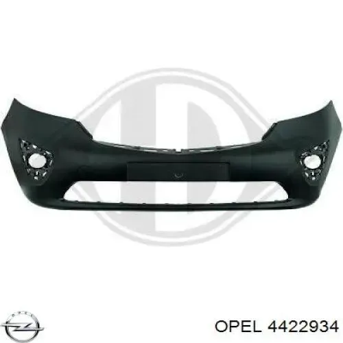 Решітка переднього бампера, центральна 93868858 Opel