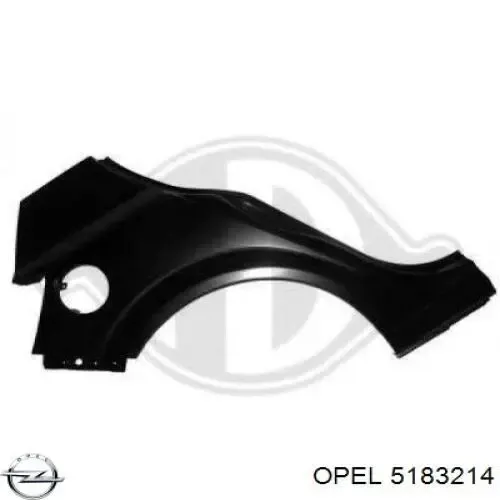 Крило заднє праве 13168052 Opel